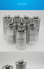 CBB65 450V AC Motor Capacitor Air Conditioner Compressor Start 5uF 6uF 20uF 25uF 30uF 35uF 40uF 45uF 50uF 60uF 70uF