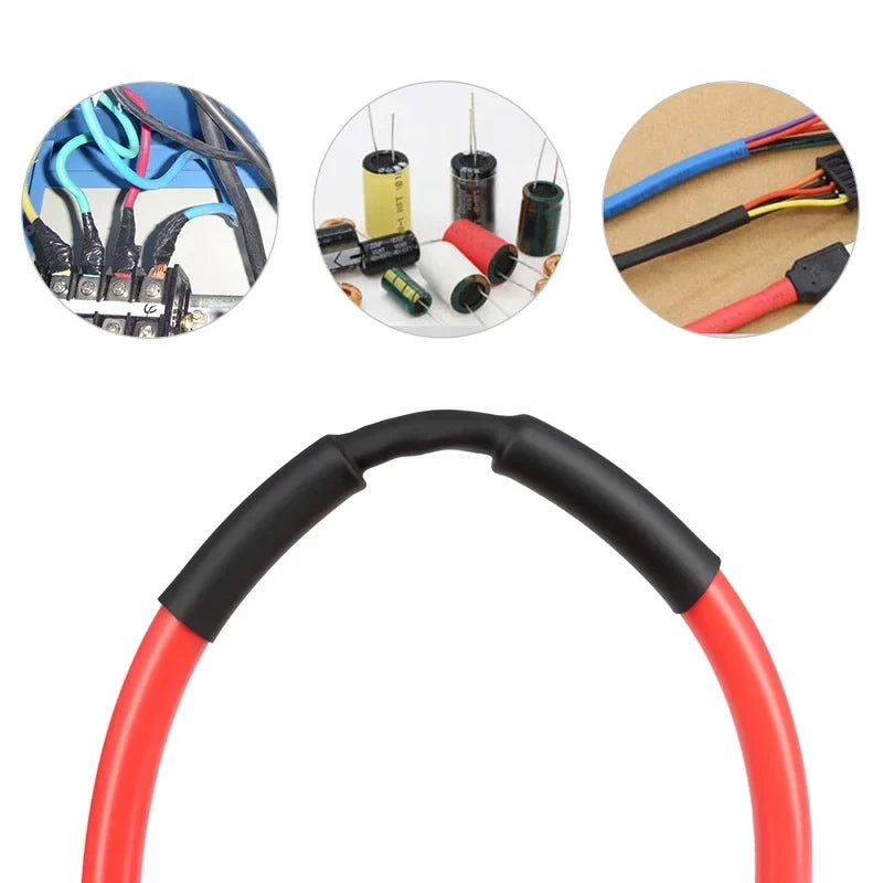 2:1 Heat Shrink Tube Kit Thermoresistant Shrinkage Tubing Wire Wrapping Electrical Connection Cable Insulation Sleeved Protecter