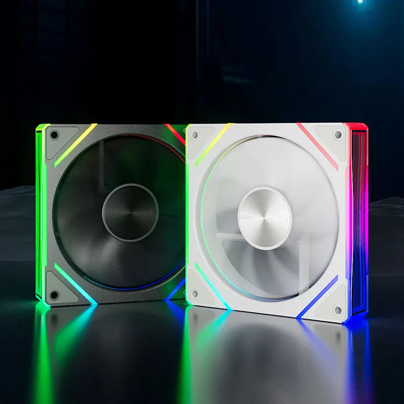 TEUCER Prism  ARGB PC Fan 12cm Computer Case Fan Kit Water Cooler 4pin PWM 5V 3PIN Cooling Fans