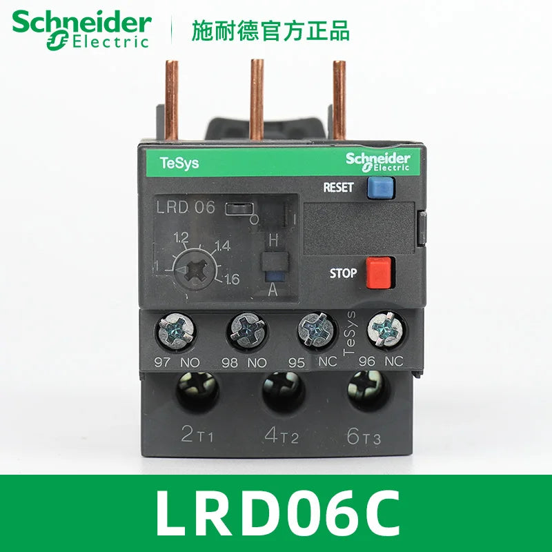 Schneider Electric Relay LRD01/3/5/6/7/8/10/12/14/16/21/22/32C Thermal Overload Relay LAD7B106C