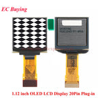 1.12 inch OLED Display LCD Screen Module 1.12'' SH1107 Driver IC I2C SPI Serial Port 128x128 Dot Matrix White Bare 22PIN/20PIN