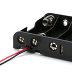 1X 2X 3X 4X AA Power Battery Storage Case Holder Socket DIY UM3 1.5V Dual AA LR6 Container Wt Lead Cables Switch Cover Optional