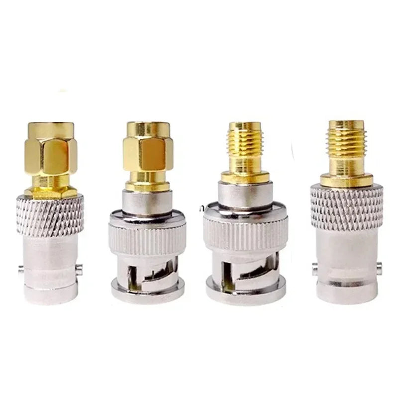5/20Pcs BNC to SMA Adapter, BNC Q9 Female / Male to SMA Plug / Jack Straight RF Connector for Antenna / Extension Cable