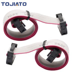 2pcs 10/20/30/50/100cm 10Pin Flat Ribbon Cable 2.54mm Pitch 2 Row Female to Female Wires IDC Ribbon 3D Printer Display Connector