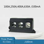 QQQThree-Phase Current Transformer Combined 100A,250a,400a,630a /100mA 3 Phase Integrated Low-Voltage CT for Instrument Meter