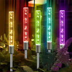 1/2/4PC Solar Reed Lamp Bubble Stick RGB Colorful Acrylic Courtyard Park Scenic Area Lawn Garden Insertion Landscape Lamp