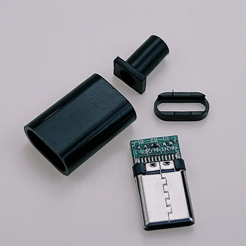 5Pcs USB Connectors Type C / Micro / USB 2.0 Type A Male Female Assembly Adapter DIY Soldering Repair Data Charging Plug Socket