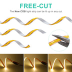 COB LED Strip Lights Free Cut 400LEDs/M Flexible LED Tape Light 3000K 4000K 6000K Linear Lighting 1-10M 12V 24V Home Decoration