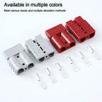 Power Connectors 50 AMP Plug Cable Terminal 600V Grey Red Quick Plug Connector Battery Power Connector