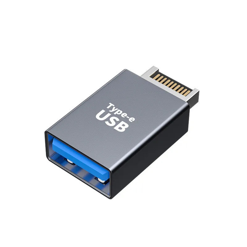 USB 3.1 Front Panel Header USB Type E to Type C Female Male Cable Adapter 90 Degree USB C to USB E to USB 3.0 A Female Connector