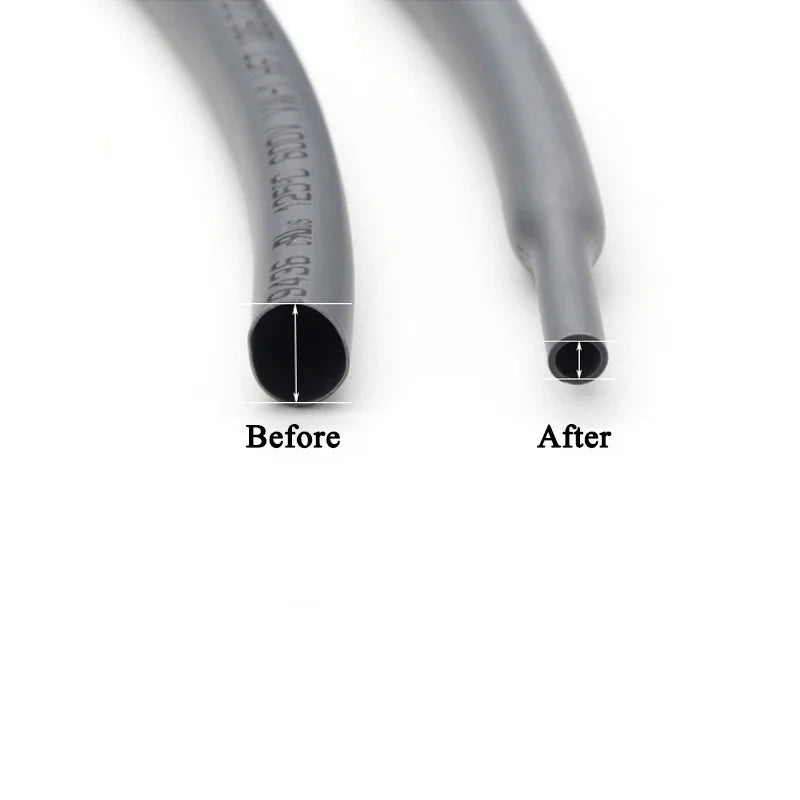 1 Meter Dia 1 2 3 4 5 6 7 8 9 10 12 14 16 20 25 30 40 50 MM Heat Shrink Tube 2:1 Polyolefin Thermal Cable Sleeve Insulated