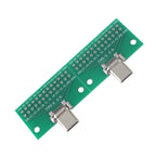 2PCS Type-C Male To Female Adapter Test Board Type-C Male/Female PCB Board 24Pin 2.54mm Connector Socket PCB Universal Converter