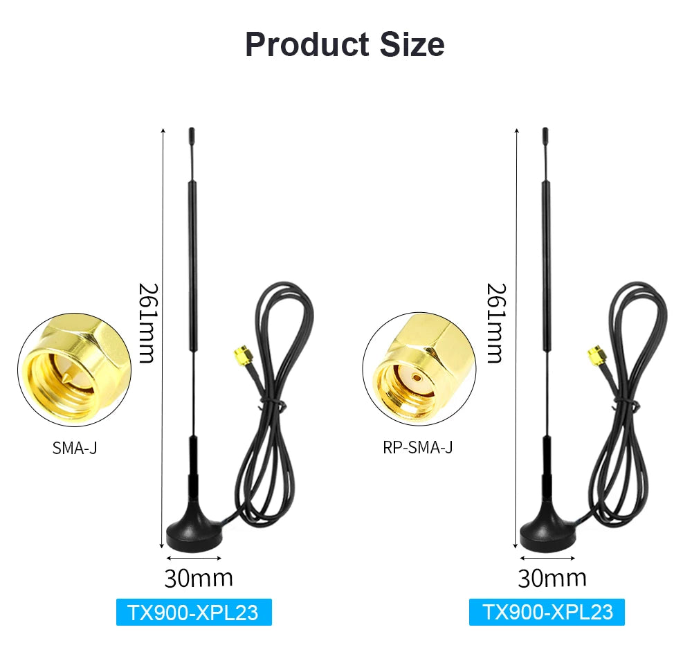 Антена Meshtastic 868 MHz LoRa Antenna 915 MHz Antena for 923 MHz RP SMA Male Antenna Для розумного сільського господарства