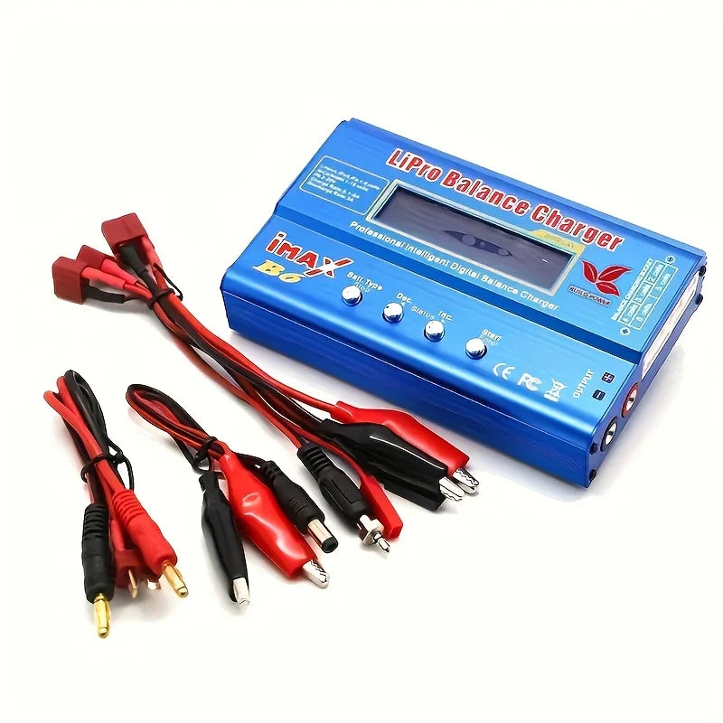 IMAX B6 Digital Battery Pack Charger, an 80W Digital Balance Charger for Aircraft Models, with a Discharge Power of 5W Suitable