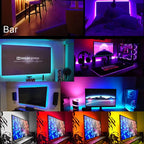 RGB LED Strip Light USB IR Remote Control Music Sync Flexible Self Adhesive Lamp DIY Ornament For Gaming Room Party Decoration