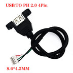 4pin 5pin USB to XH2.54/PH2.04p/MX1.25/SH1.0 Female/Male Cable USB To DuPont Data Adapter 30cm 18AWG 14AWG Touch Screen Cable