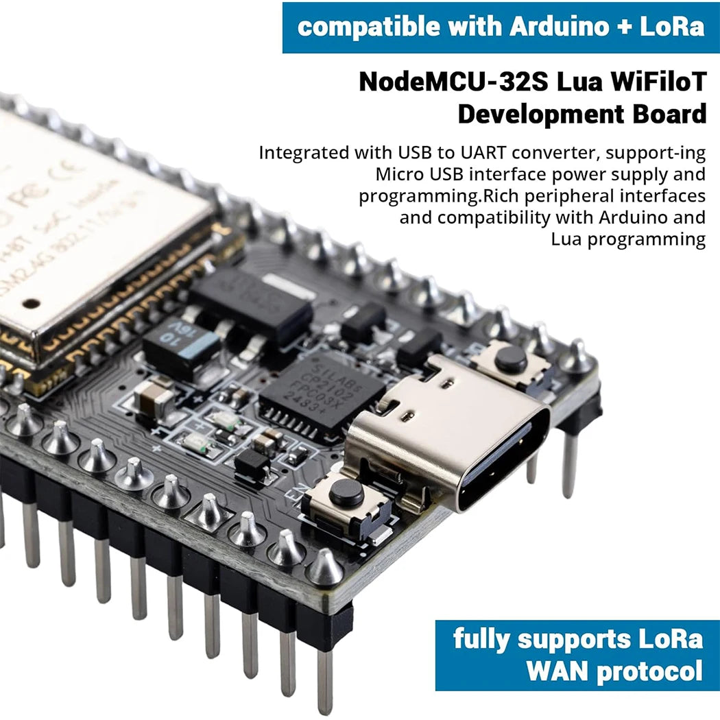 Type-C ESP32 ESP-WROOM-32 Development Board WiFi + Bluetooth CP2102 Dual Core 2.4Ghz Microcontroller Compatible with Arduino