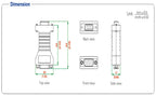 UOTEK Industrial RS232 to RS485 Adapter Converter RS 232 DB9 Connector RS-485 to RS-232 Isolated Half Duplex Anti-surge UT-2017