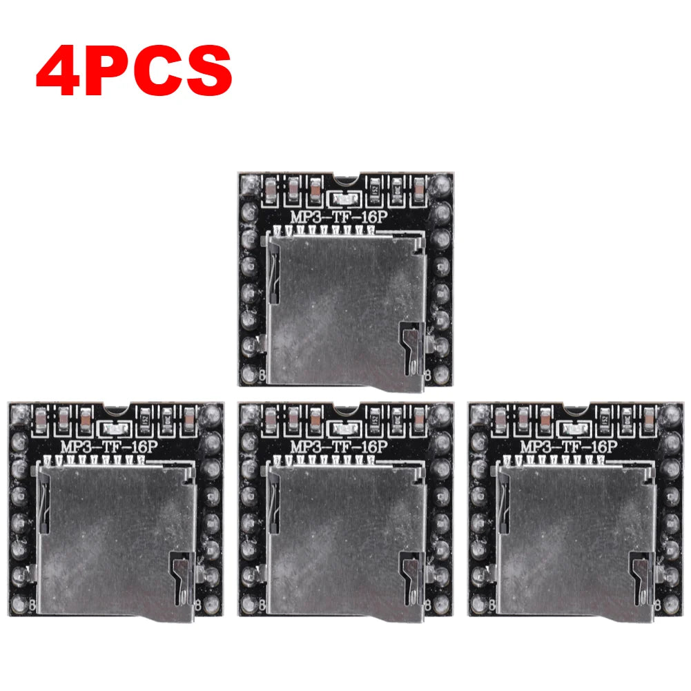 1-5PCS DFPlayer Mini MP3 Player Module V3.0 16P Support TF Card U-Disk Mini MP3 DF Player Audio Voice Module Board for Arduino