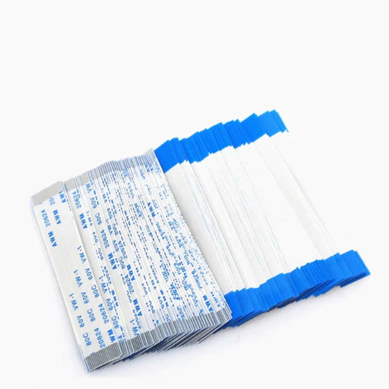 10pcs Flat Flexible Cable Ffc Fpc Awm 20624 80c 60v Vw-1 Ffc-0.5mm 1.0mm 4/5/6/8/10/12/14/16/18/20/24/26/30 Pin