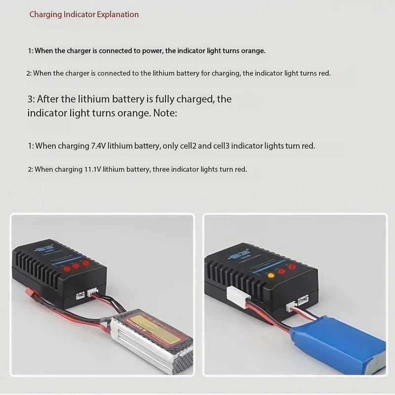 B3 20W Charger Balanced Charger Drone Battery 2s3s Lithium Battery 7.4V11.1V Car Boat Drone Model