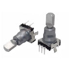 1pcs ALPS- EC11K1525401 Rotary Encoder Code Switch 30 Position 360 Degree Rotation With Push Button 5pin Handle 20mm Half Shaft