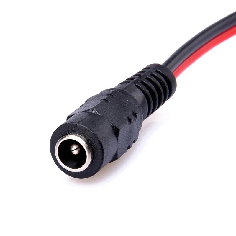 1 5 10piece Male Female DC Power Connector 5V 12V 5.5x2.1mm Wire Cable Plug Adapter for TV Camera 5050 2835 LED Strip Tape Light