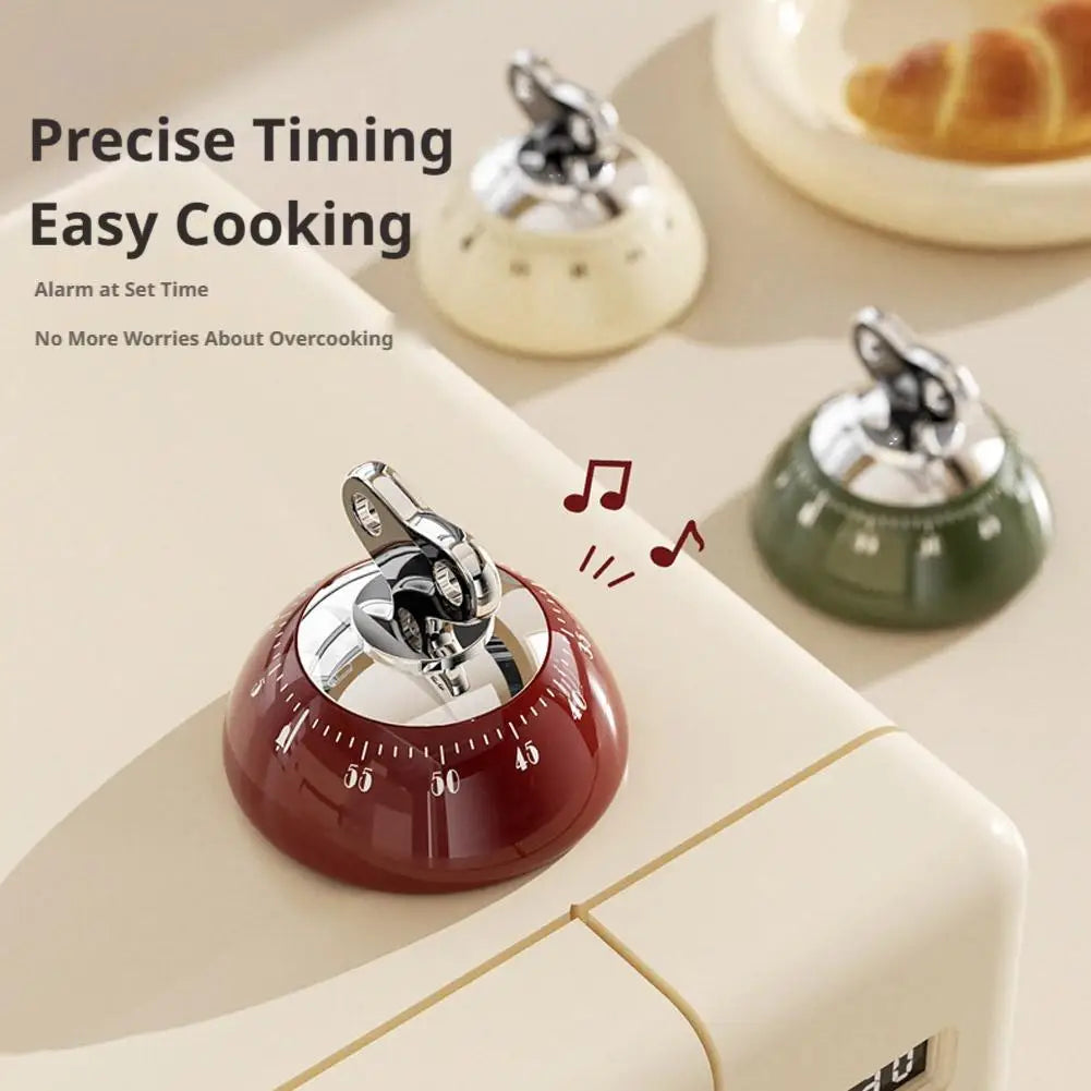 Magnetic Kitchen Timer Manual Countdown Alarm Clock Digital Timer Mechanical Cooking Timer Study Stopwatch Cooking Shower