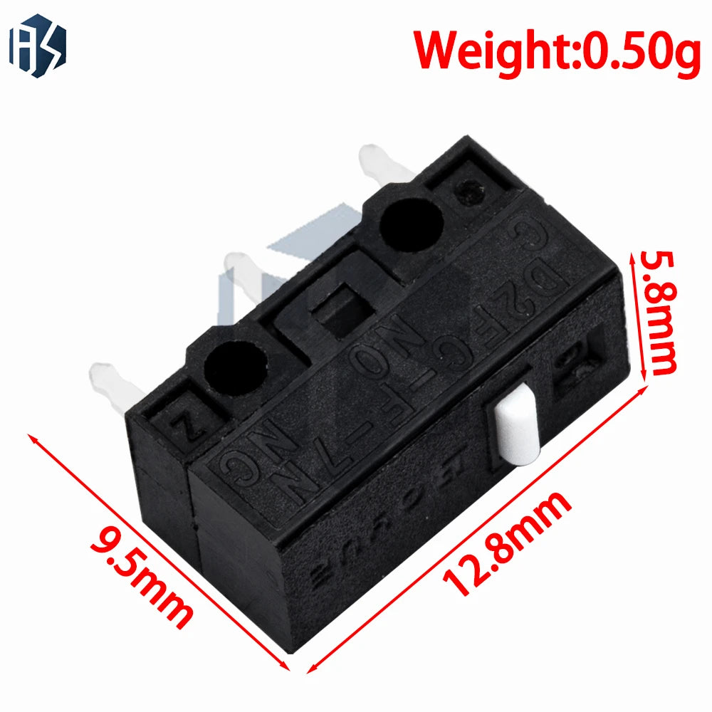 10PCS/LOT New Authentic  5 million times Mouse Micro Switch D2FC-F-7N Mouse Button Fretting  D2FC-E-7N D2FC