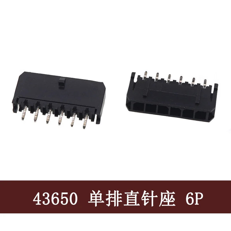 3.0mm Pitch MX3.0 Micro-Fit Connector Single Row Straight Curved Right Angle Needle Pin Header 43650 Type Socket 2P3P4P5P6Pin