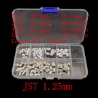 1Box JST 1.25 PH 2.0mm /SYP/SM/XH 2.54mm / VH 3.96mm Pitch Male Female Terminals Kit Plug Plastic Housing Header Crimp Connector