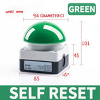 Large Mushroom Head Emergency Stop Button Switch, Waterproof Momentary or Self Locking Push Button for Machine Control