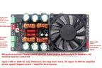 HIFI single voltage stereo high power class D digital power amplifier board 2x600W ultra TPA3255 relay protection