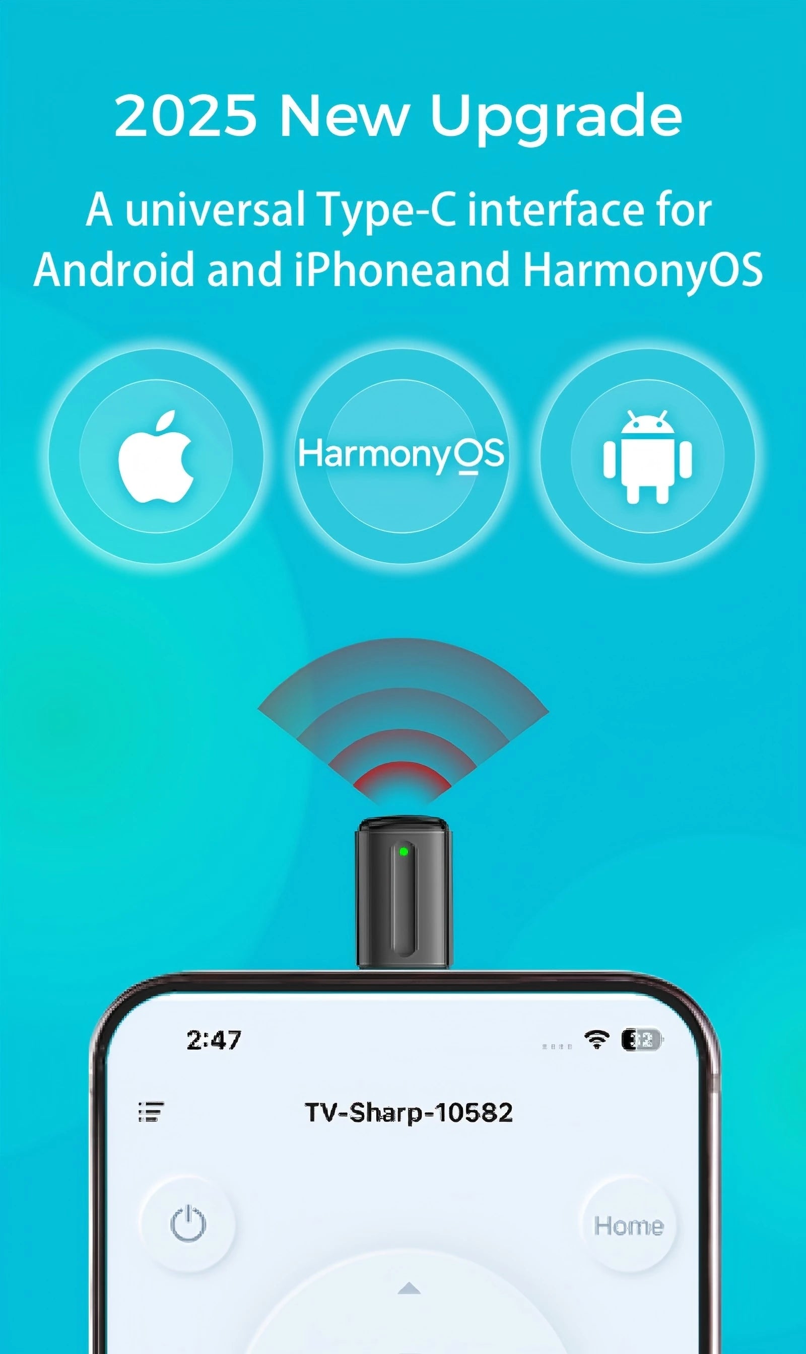 Smartphone Infrared Transmitter Type-C/Lightning/Micro Smart Control Adapter For TV Air Conditioner Infrared Remote Control