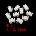 100Pcs JST XH 2.54mm Pitch 2/3/4/5 Pin Plastic Shell Male Plug Female Jack Socket Terminals Housing Wire Connector XH2.54 White