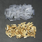100PCS 2.8/4.8/6.3mm Female&Male Crimp Spade Connector Car Speaker Electrical Wire Connectors Transparent Sleeve
