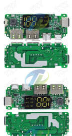 LED Dual USB 5V 2.4A Micro/Type-C USB Mobile Power Bank 18650 Charging Module Lithium Battery Charger Board Circuit Protection