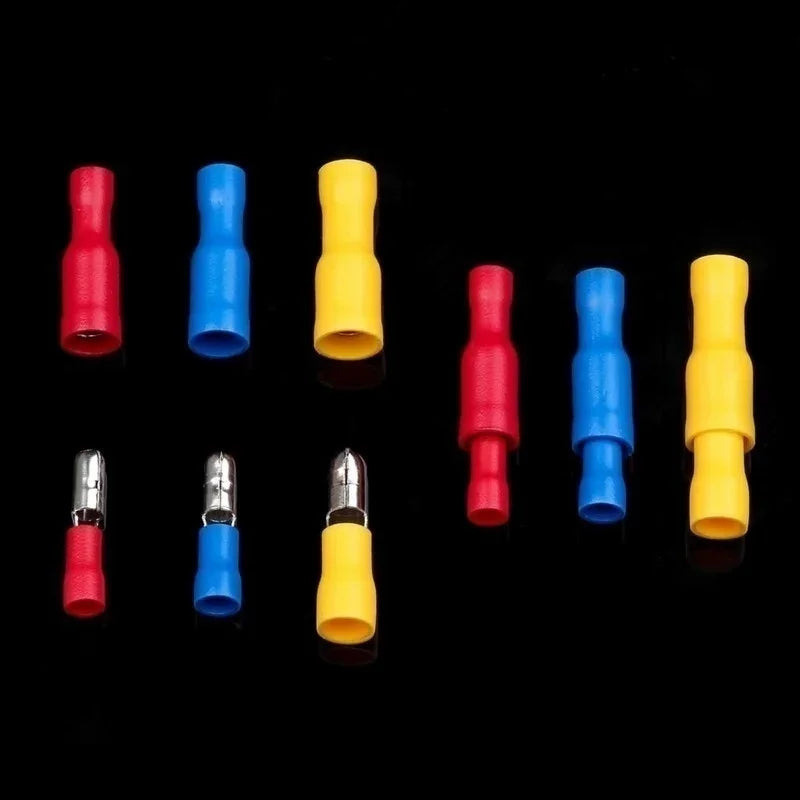 102/280/300/480PCS Insulated Cable Connector Wire Crimp Spatula Butt Ring Fork Kit Ring Lug Rolled Terminal Kit