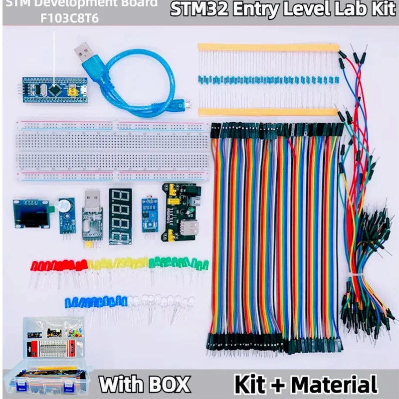 STM32 Development Board Starter Kit Box STM32 Development Board Advanced Beginner Kit box STM32F103c8t6 Minimum System Board