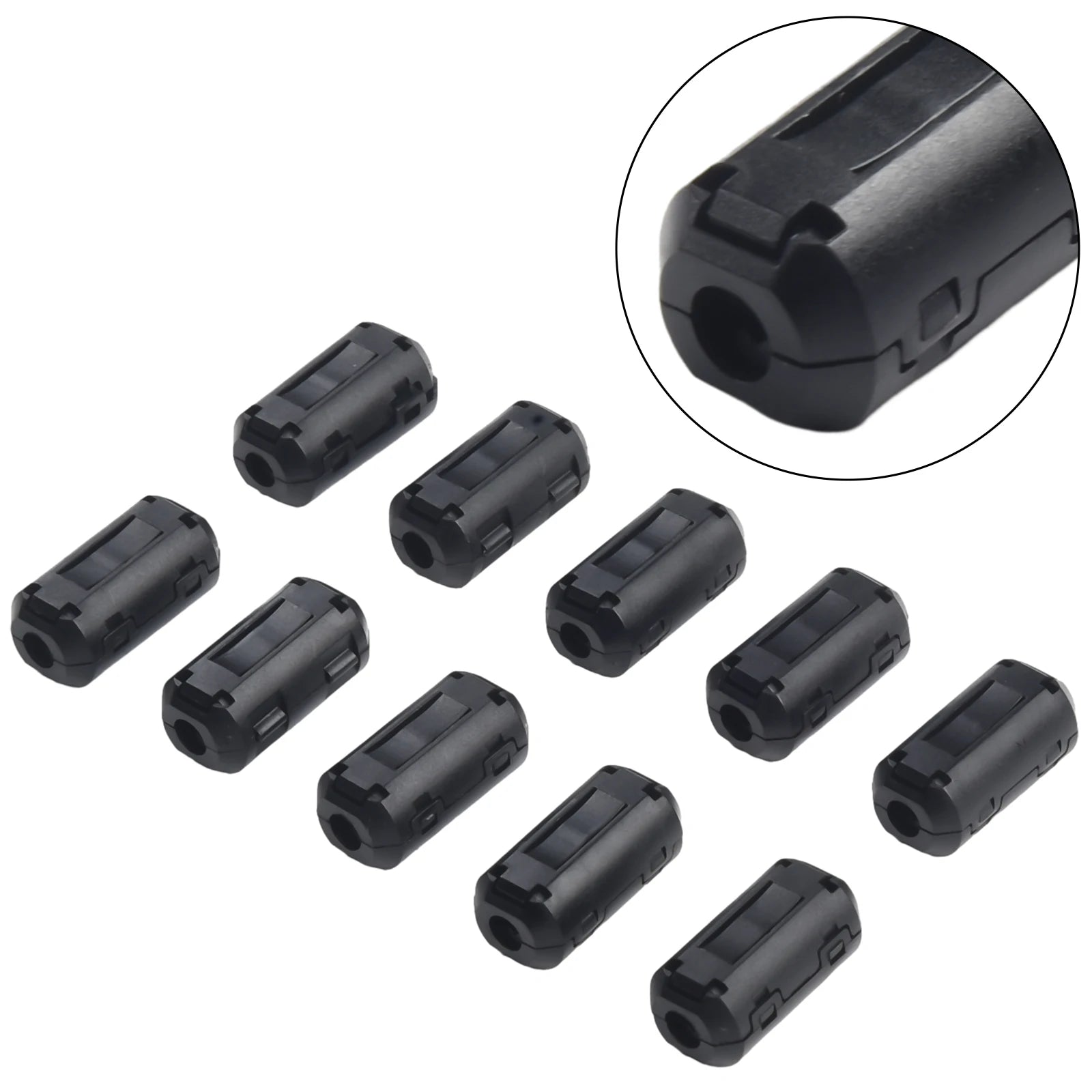 10Pcs TDK 5mm Ferrite Core Noise Suppressor Filter Ring Cable Clamp RFI EMI For 5mm Cables For USB/Audio/Video Cable Power Cord