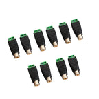 4/10pcs RCA Male Plug & Female Socket To Terminal Block Adapter For RCA AV Audio Video CCTV Camera Speaker Wire Cable Connector