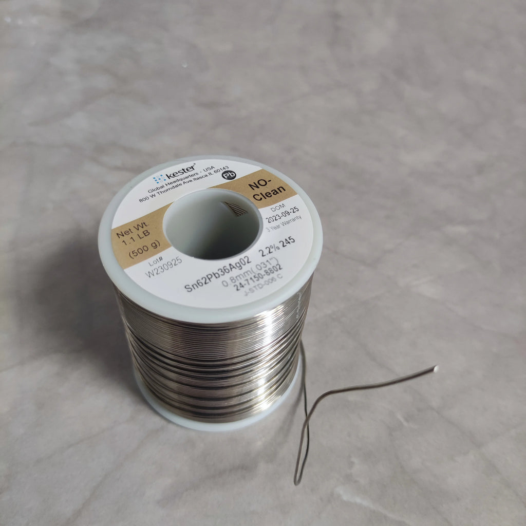 10 Meters Original imported Kester Sn62/PB36/AG2 0.8mm Low-Temperature Lead Containing Silver Solder Wire  Surpasses WBT