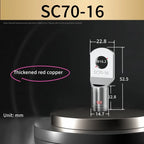 5Pcs-10Pcs Sc Type Cable End Terminal Sc1.5 Sc4 Sc6 Sc10 Sc16 Sc25S Sc50 Sc70 C95 Sc120 Sc150, Bare Copper Battery Block Terminals