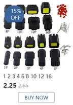 1Set 6.3mm 1/2/3/4/6/8/12P/14 pin Automotive 6.3 Electrical wire Connector Male Female cable terminal plug Kits ebike car