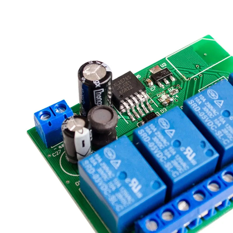 ZLRC04 4-Channel Relay Module - Wireless BLE BT 4.0 Switch for IOS/Android, Smart Home & IoT Remote Control