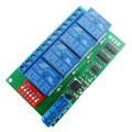 4 Channel DC 12V RS485 Relay Module Modbus RTU & AT Command Remote Control Switch for PLC PTZ Camera Security Monitoring