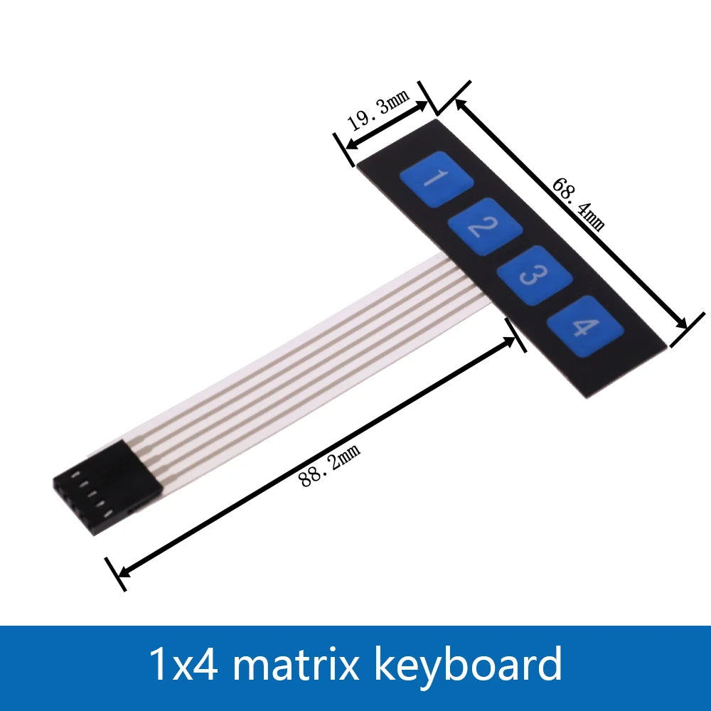 1 2 3 4 5 6 7 8 Key Button Membrane Switch Matrix Array Keyboard Keypad Control Panel Pad DIY Kit For Arduino Smart Car