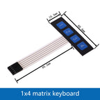 1 2 3 4 5 6 7 8 Key Button Membrane Switch Matrix Array Keyboard Keypad Control Panel Pad DIY Kit For Arduino Smart Car