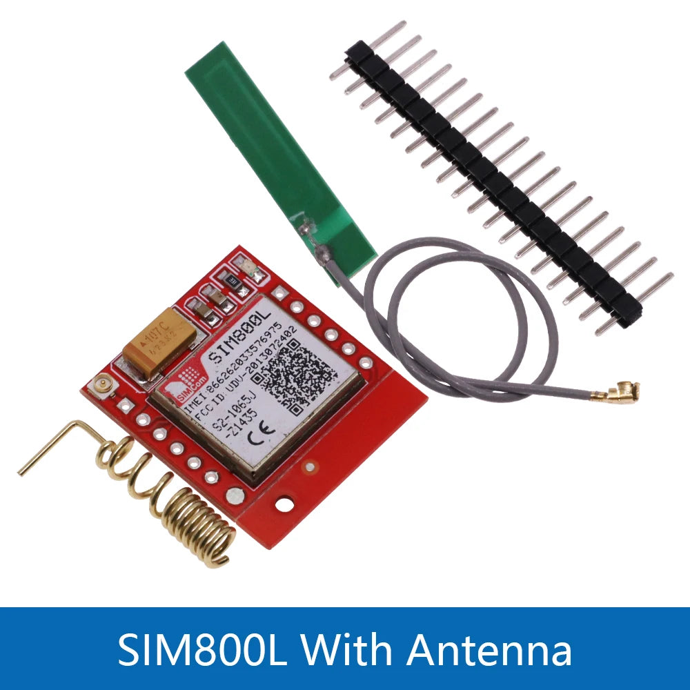 Smallest SIM800L GPRS GSM Module Kit MicroSIM Card Core BOard Quad-band TTL Serial Port With the Antenna DIY