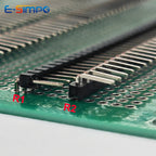 20pcs 2.54mm 1x40P Right Angle Extended Extra Long Pin 90d R1 R2 Optional Gold Single Row Breakable PCB Male Header Connector